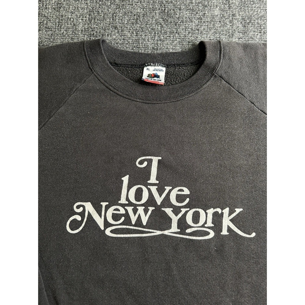 Mens I Love New York Graphic Sweatshirt Made in USA, Size XL - Picture 3 of 7